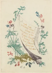 Tittelside, plate 1 fra Ny pakke med kinesiske notatbøker for bruk av designere og malere ...
